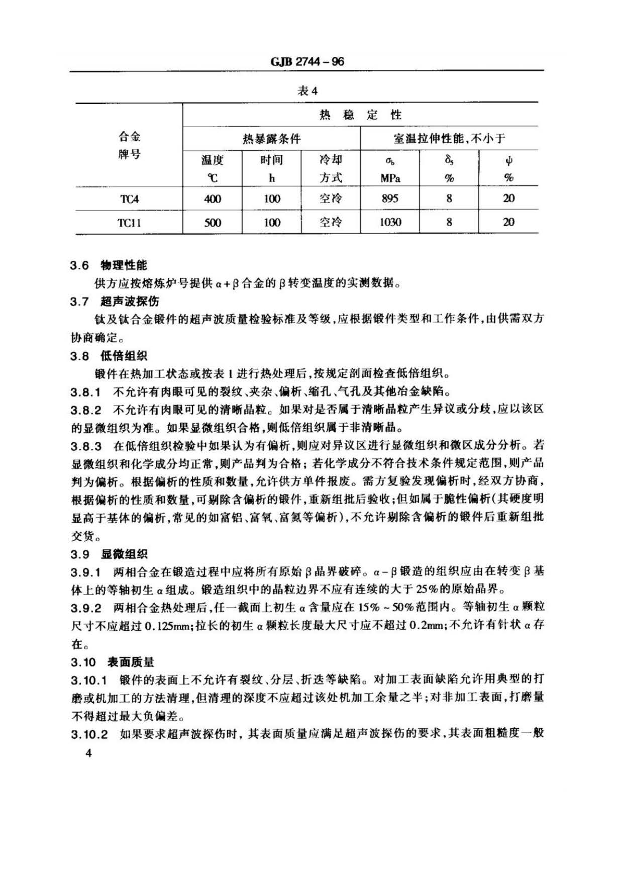 航空用钛及钛合金棒材自由锻件和模锻件规范